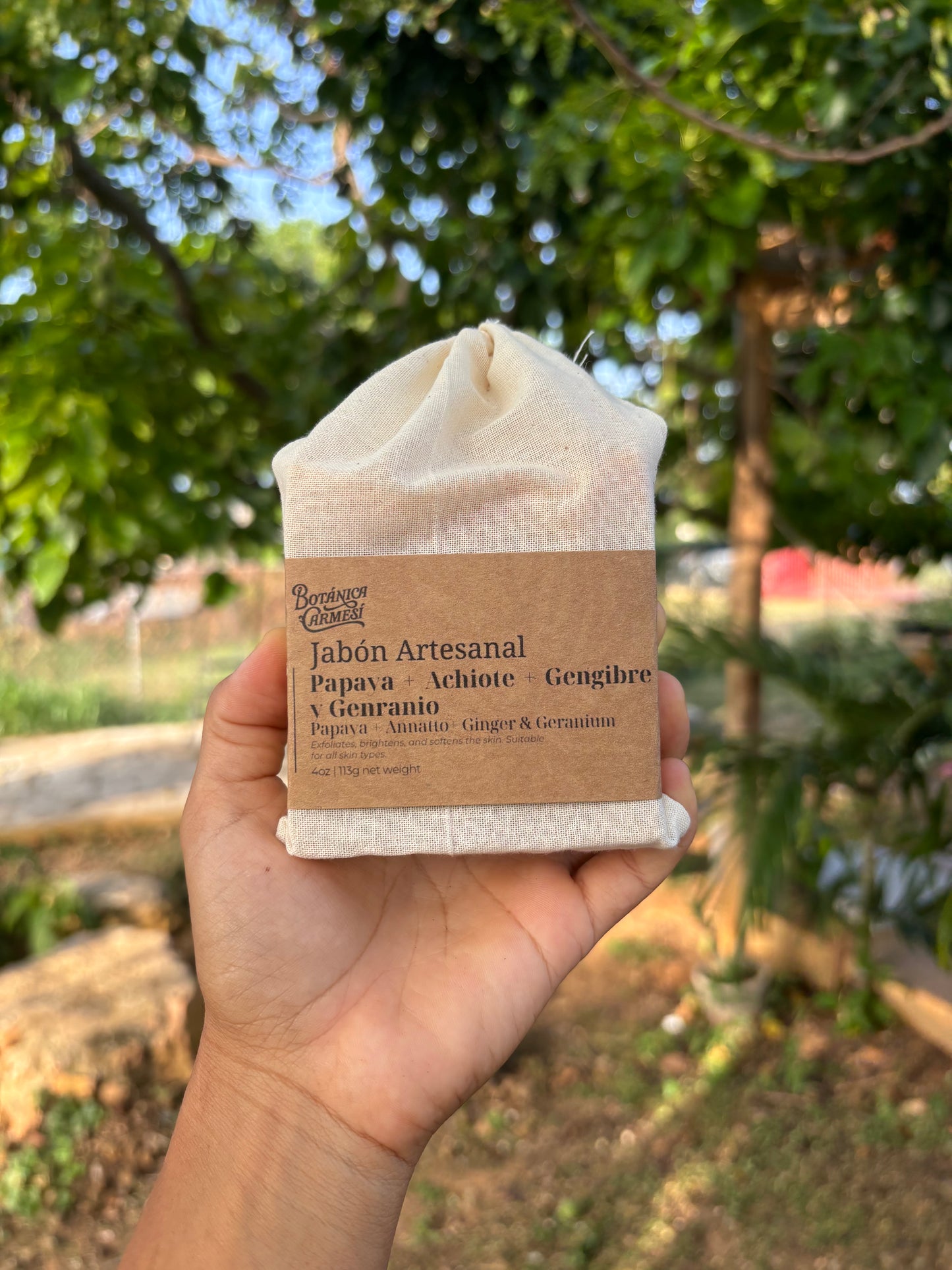 Jabón Artesanal de Papaya